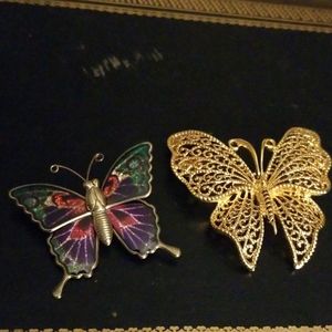 Jewelry - Vintage butterfly brooches Jewelry - Vintage butterfly brooches